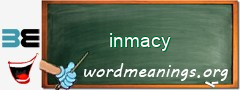WordMeaning blackboard for inmacy